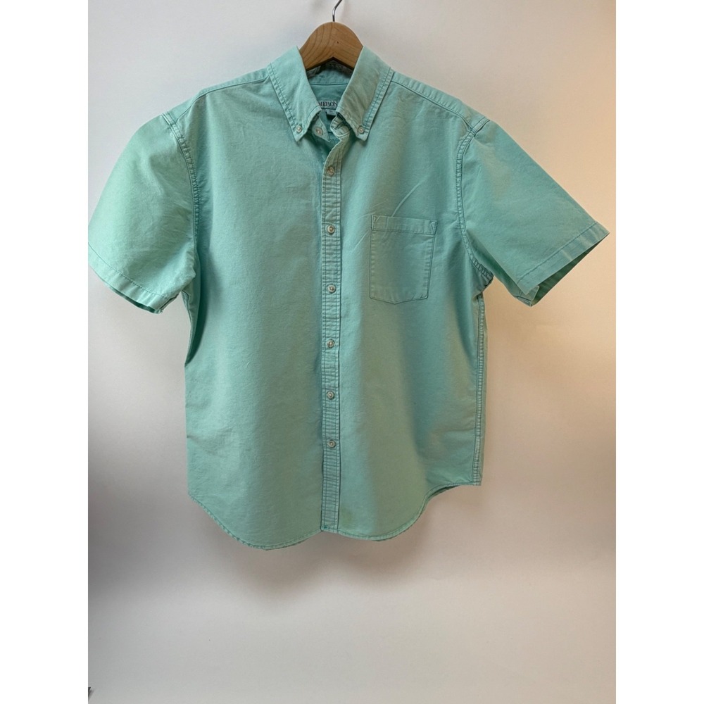 Lot of 2 1-Chaps & 1 Merona Mens XL Cotton Button Down Shirts with front Pocket - Picture 12 of 16